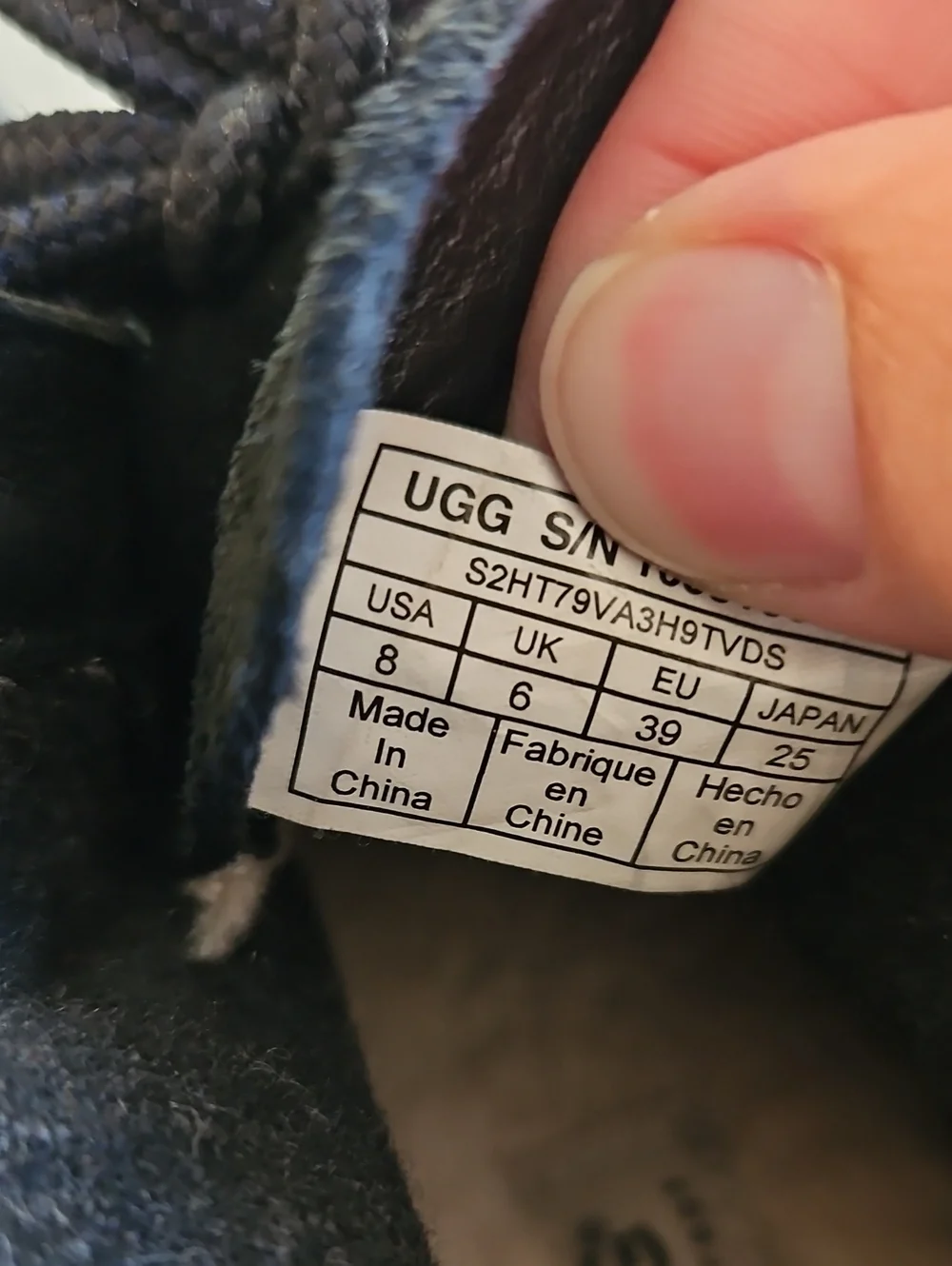 UGG Heather Waterproof Black Duck Boots